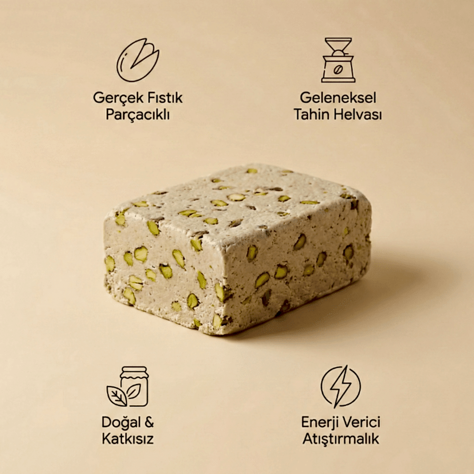 3'lü Helva Fırsat Paketi: Sade, Kakaolu ve Fıstıklı Tahin Helvası (3 x 1 Kg)