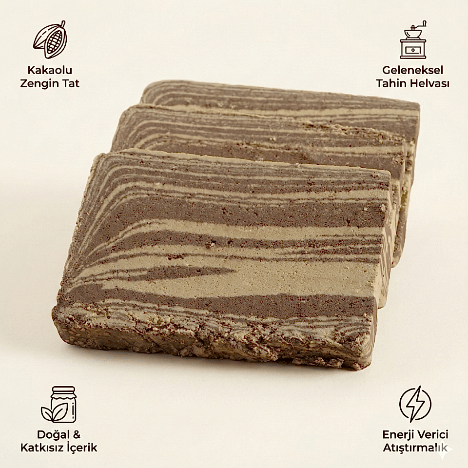3'lü Helva Fırsat Paketi: Sade, Kakaolu ve Fıstıklı Tahin Helvası (3 x 1 Kg)