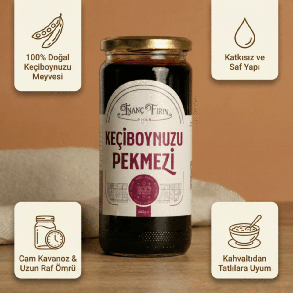 4'lü Pekmez Tadım Seti: Dut, Üzüm, Pancar, Keçiboynuzu - 4 x 600 gr
