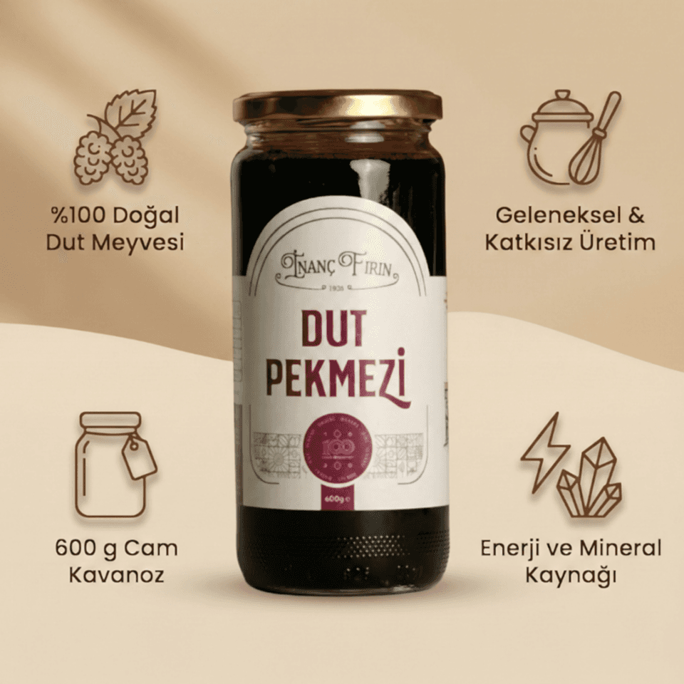 4'lü Pekmez Tadım Seti: Dut, Üzüm, Pancar, Keçiboynuzu - 4 x 600 gr