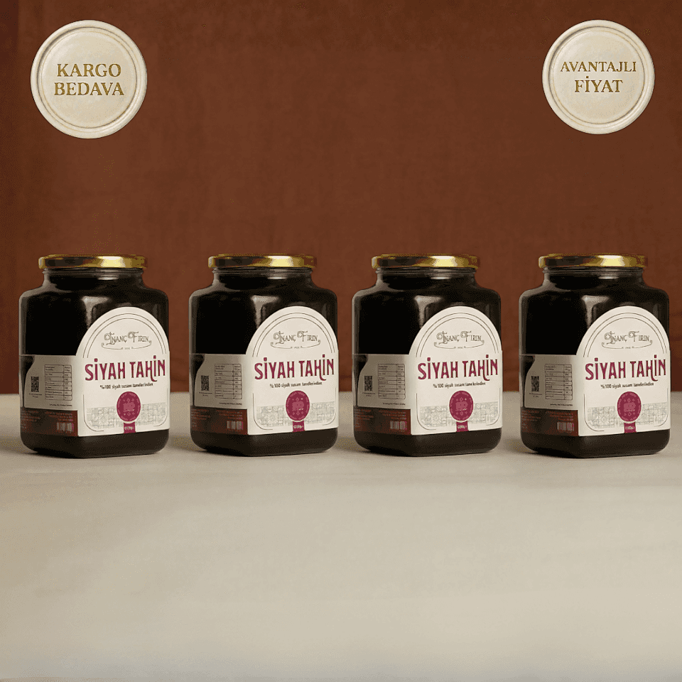 Siyah Tahin Ekonomik Paket - 1 Kg x 4 Adet