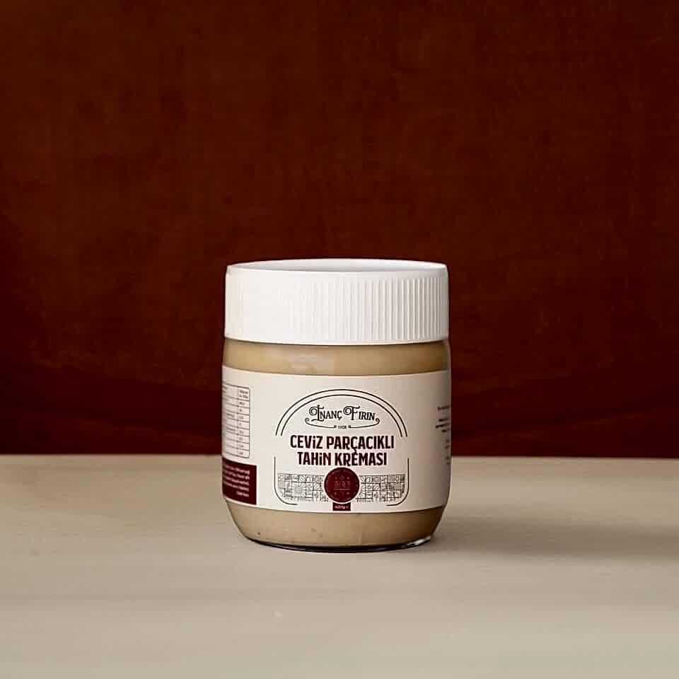Cevizli Tahin Kreması - Bol Ceviz Parçalı & Doğal Tahinli - 400 gr