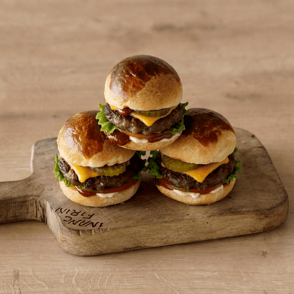 20'li Mini Hamburger Ekmeği