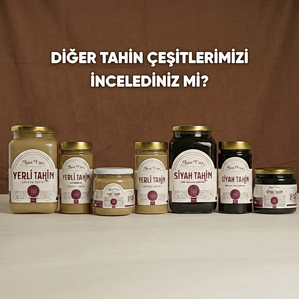 Siyah Tahin 300 gr & Yerli Tahin 400 gr Seti – %100 Susamdan Doğal Tahin Paketi